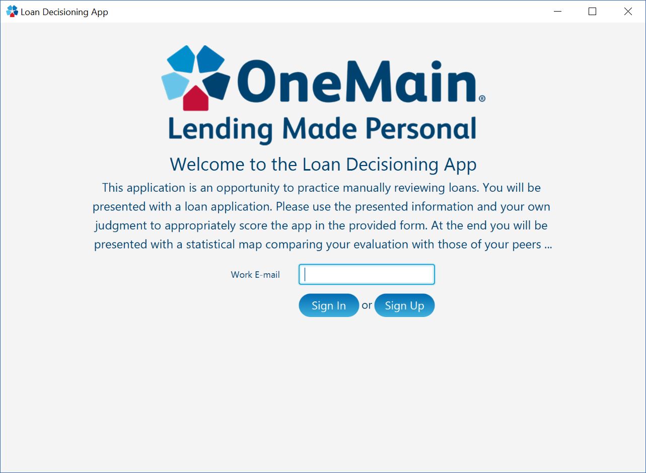 Loan Decisioning App